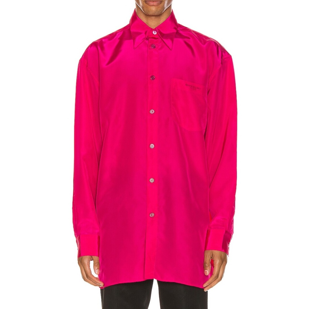 GIVENCHY Long Sleeve Shirt FUSCHIA SIZE EU 42